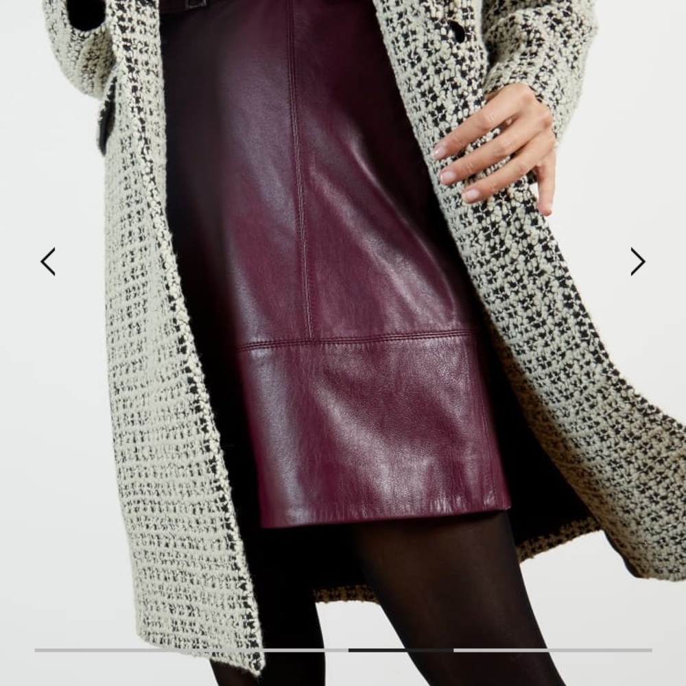 Brand new with tags. Orig $575 Ted Baker Textured Cocoon Coat. - Picture 6 of 6